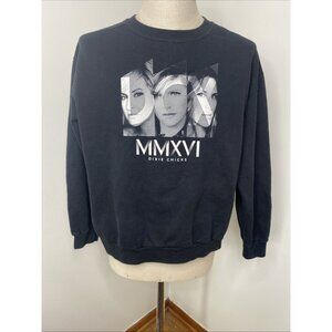 DCX MMXVI Dixie Chicks Sweater Shirt Large Black Concert 2016 Tour Band